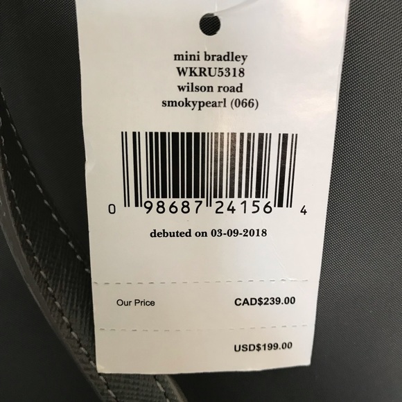 Kate spade mini Bradley Wilson Road Backpack Gray - Picture 4 of 8